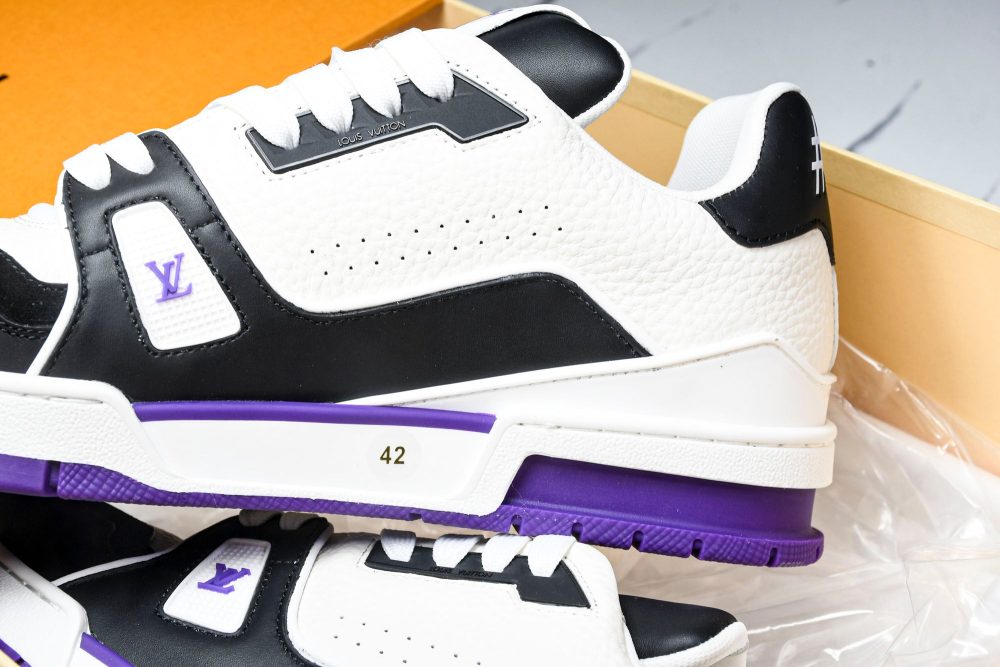 Louis Vuittоп Trainer Low 'Black White Violet Sole' - Image 35