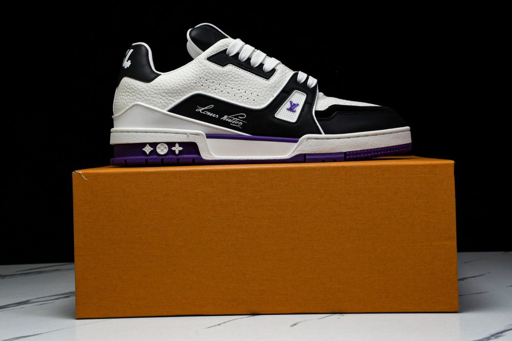 Louis Vuittоп Trainer Low 'Black White Violet Sole' - Image 36