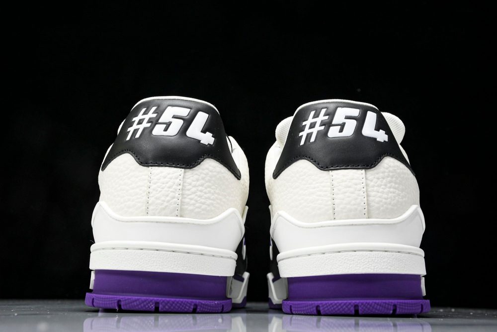 Louis Vuittоп Trainer Low 'Black White Violet Sole' - Image 8