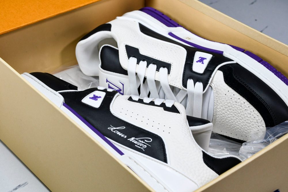 Louis Vuittоп Trainer Low 'Black White Violet Sole' - Image 37