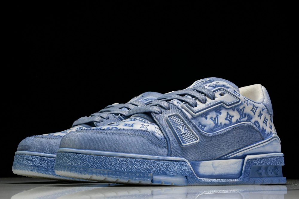 Louis Vuittоп Trainer Low 'Blue Distressed' - Image 2
