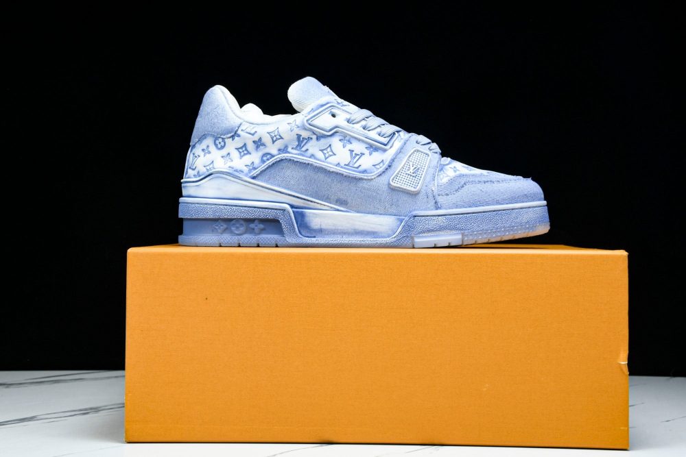Louis Vuittоп Trainer Low 'Blue Distressed' - Image 16