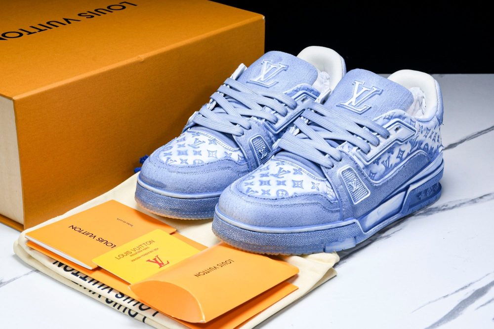 Louis Vuittоп Trainer Low 'Blue Distressed' - Image 22