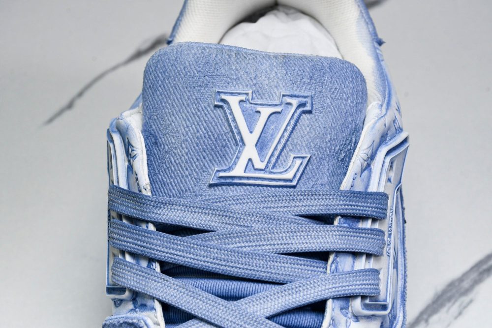 Louis Vuittоп Trainer Low 'Blue Distressed' - Image 9