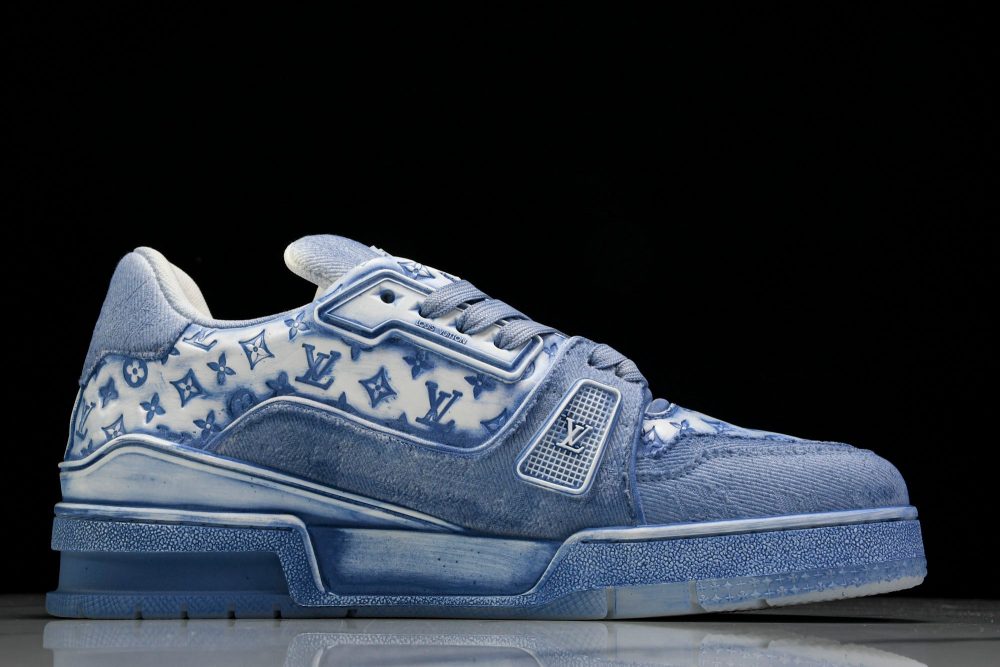 Louis Vuittоп Trainer Low 'Blue Distressed' - Image 3