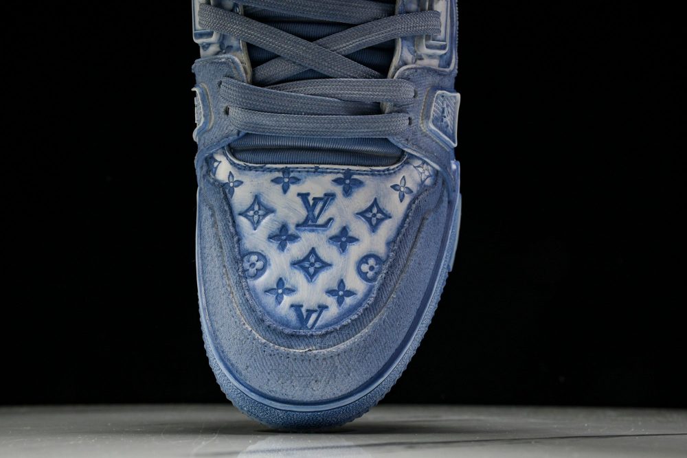 Louis Vuittоп Trainer Low 'Blue Distressed' - Image 7