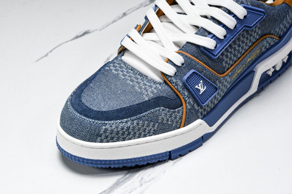 Louis Vuittоп Trainer Low 'Damier Blue Brown' - Image 8
