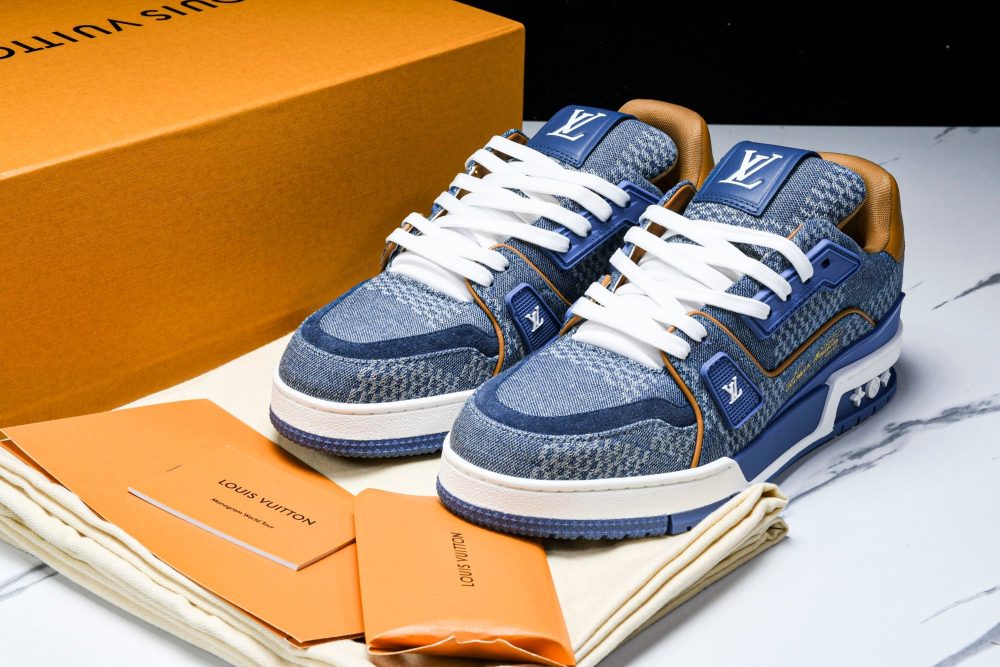 Louis Vuittоп Trainer Low 'Damier Blue Brown' - Image 21