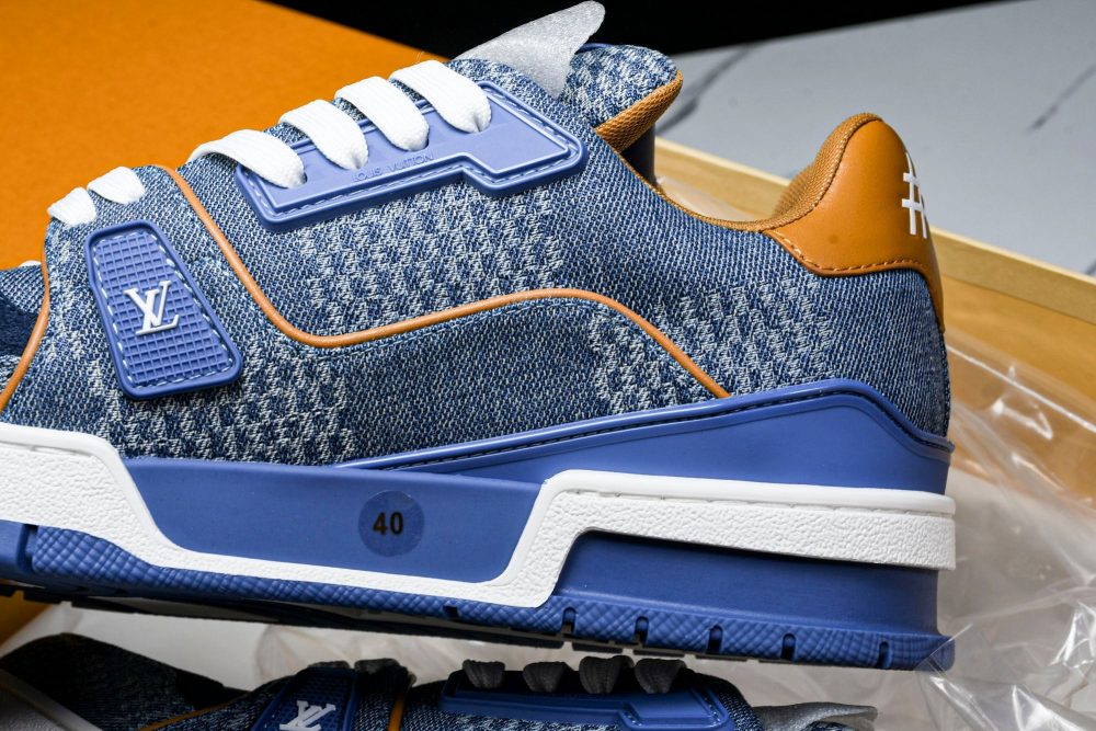 Louis Vuittоп Trainer Low 'Damier Blue Brown' - Image 27