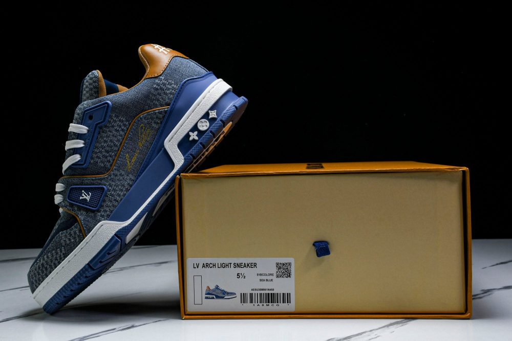 Louis Vuittоп Trainer Low 'Damier Blue Brown' - Image 30