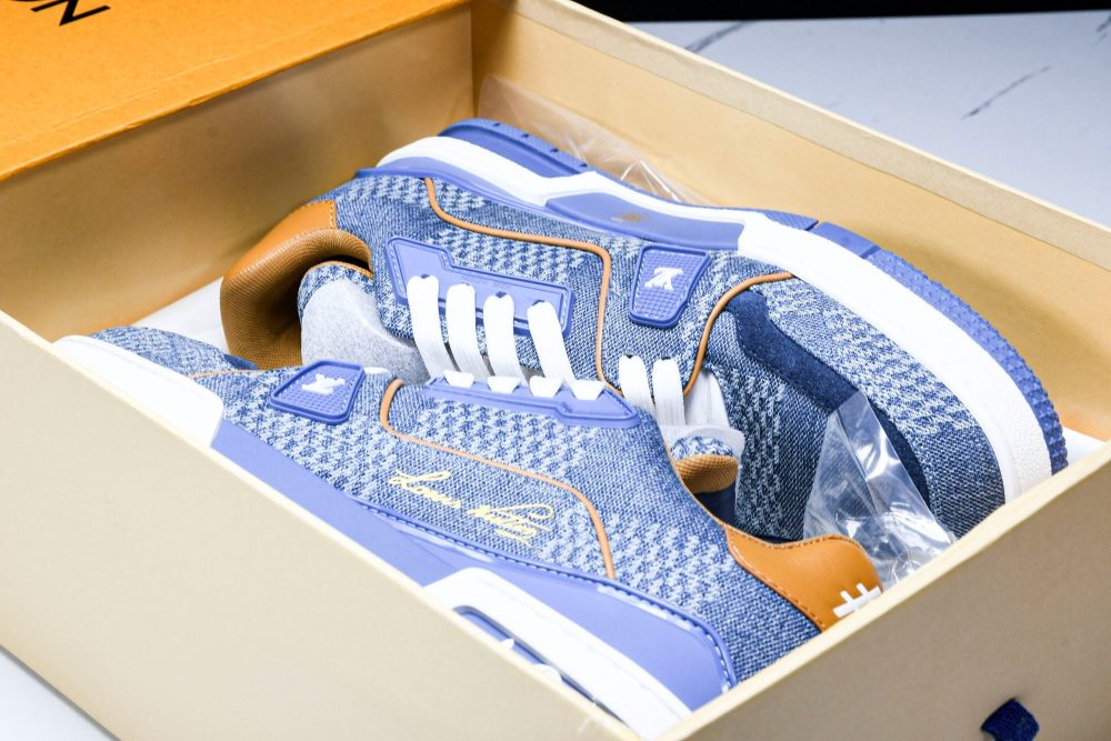 Louis Vuittоп Trainer Low 'Damier Blue Brown' - Image 32