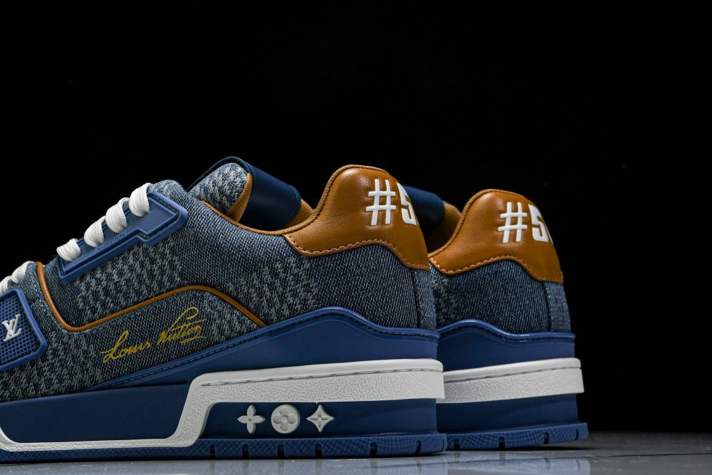 Louis Vuittоп Trainer Low 'Damier Blue Brown' - Image 7