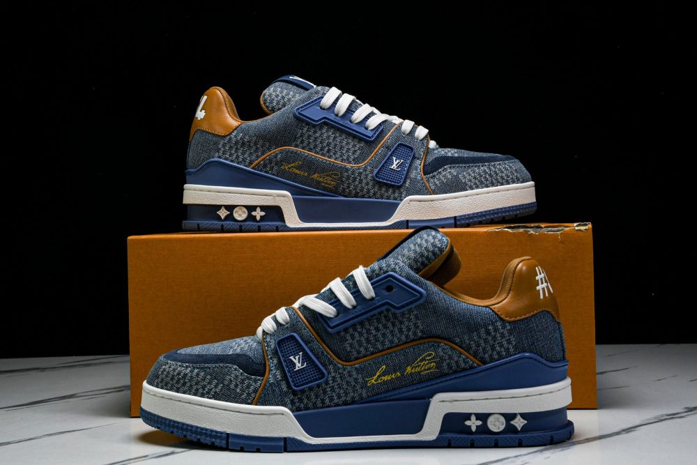 Louis Vuittоп Trainer Low 'Damier Blue Brown' - Image 34