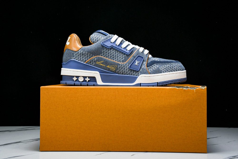 Louis Vuittоп Trainer Low 'Damier Blue Brown' - Image 36
