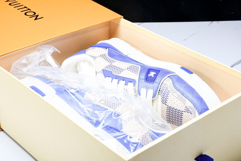 Louis Vuittоп Trainer Low 'Damier Blue' - Image 21