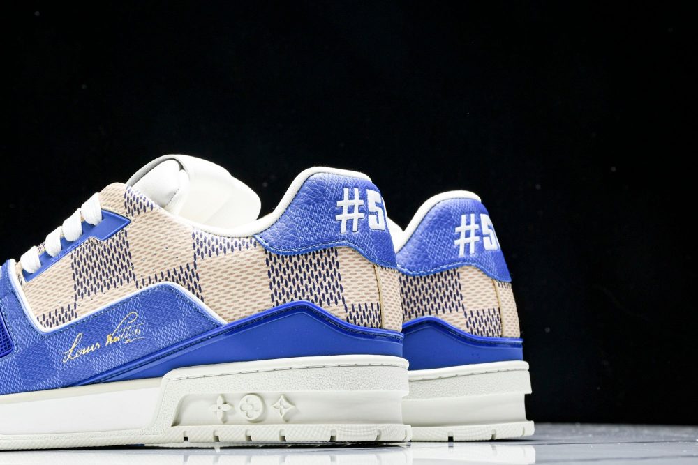 Louis Vuittоп Trainer Low 'Damier Blue' - Image 7