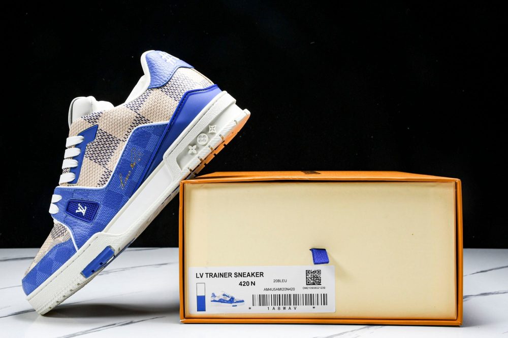 Louis Vuittоп Trainer Low 'Damier Blue' - Image 30