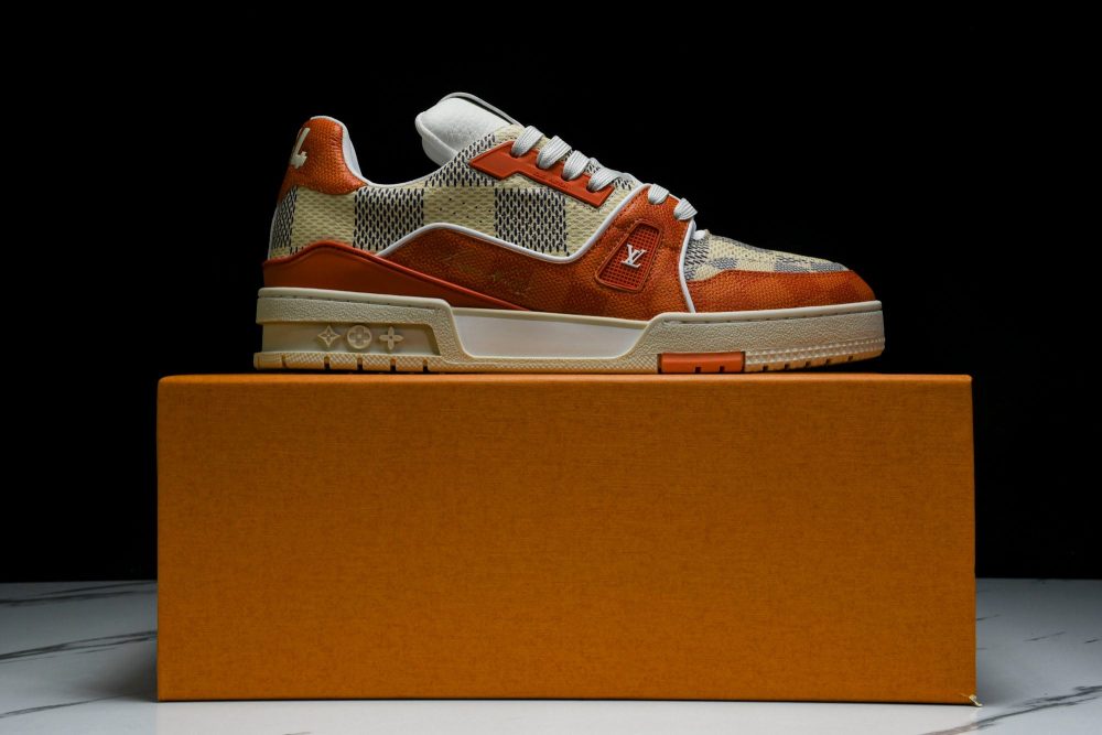 Louis Vuittоп Trainer Low 'Damier Orange' - Image 19