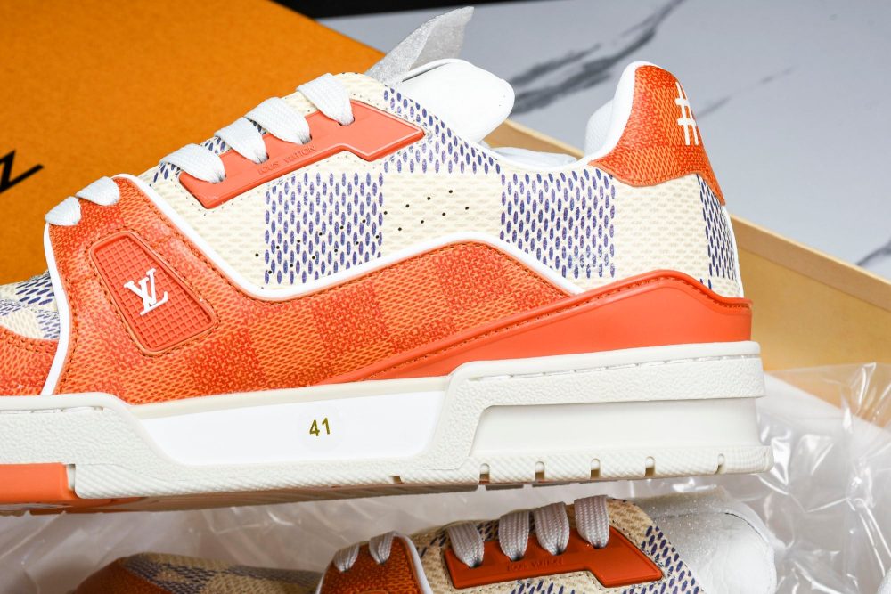 Louis Vuittоп Trainer Low 'Damier Orange' - Image 15