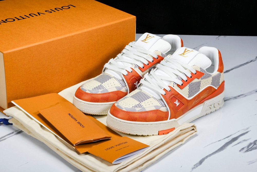 Louis Vuittоп Trainer Low 'Damier Orange' - Image 25