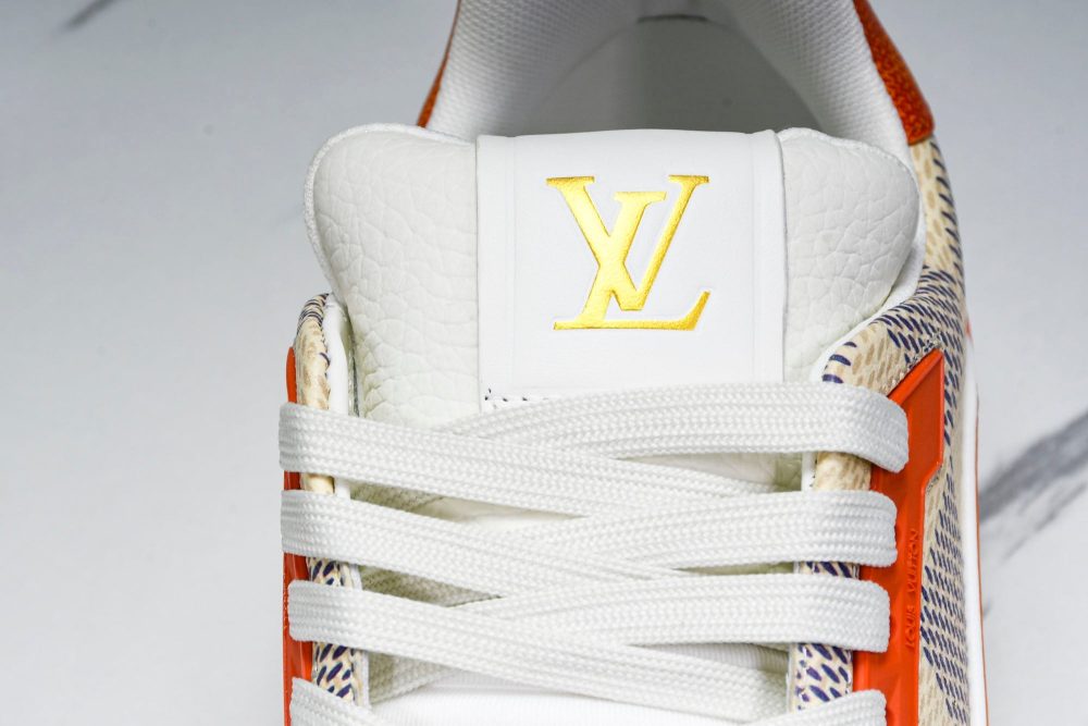 Louis Vuittоп Trainer Low 'Damier Orange' - Image 10