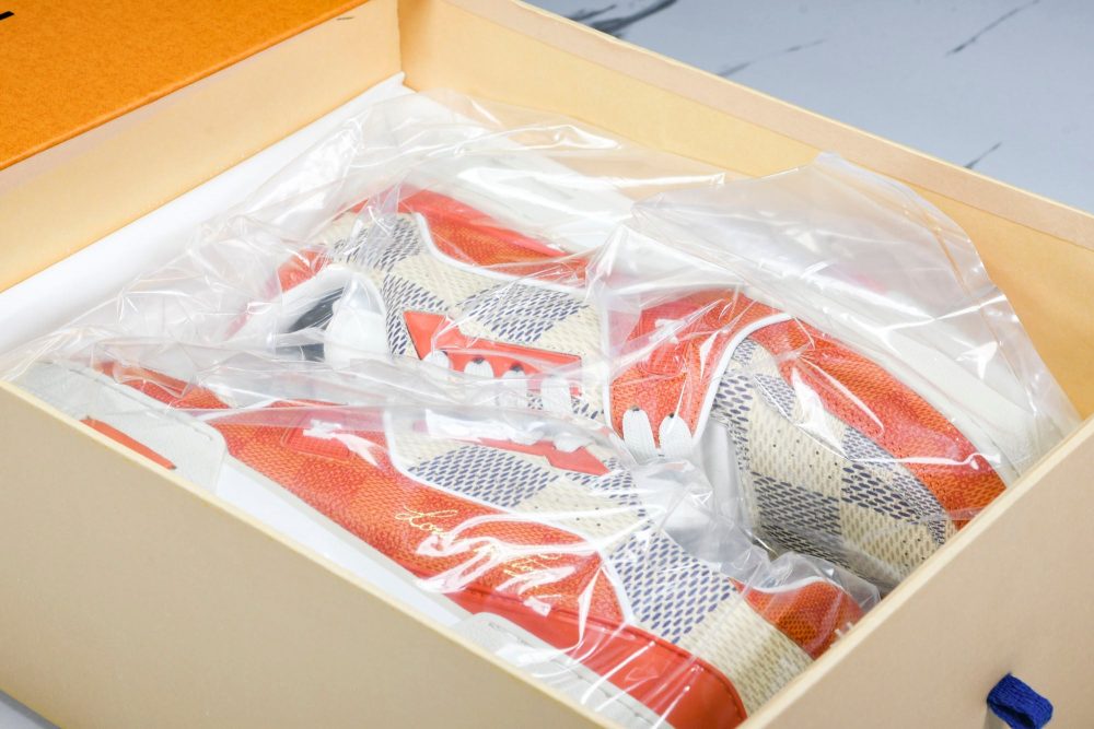 Louis Vuittоп Trainer Low 'Damier Orange' - Image 26