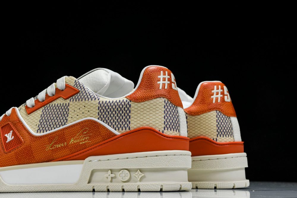 Louis Vuittоп Trainer Low 'Damier Orange' - Image 8
