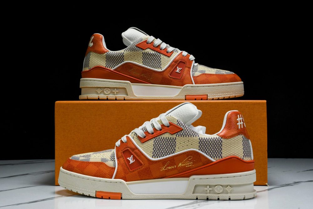 Louis Vuittоп Trainer Low 'Damier Orange' - Image 27