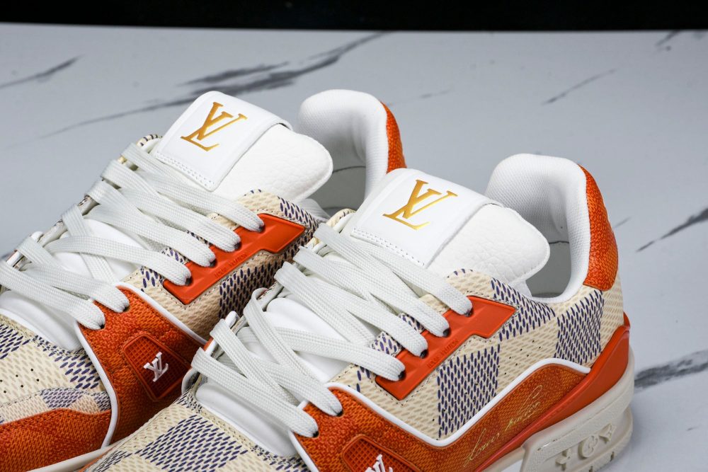 Louis Vuittоп Trainer Low 'Damier Orange' - Image 16