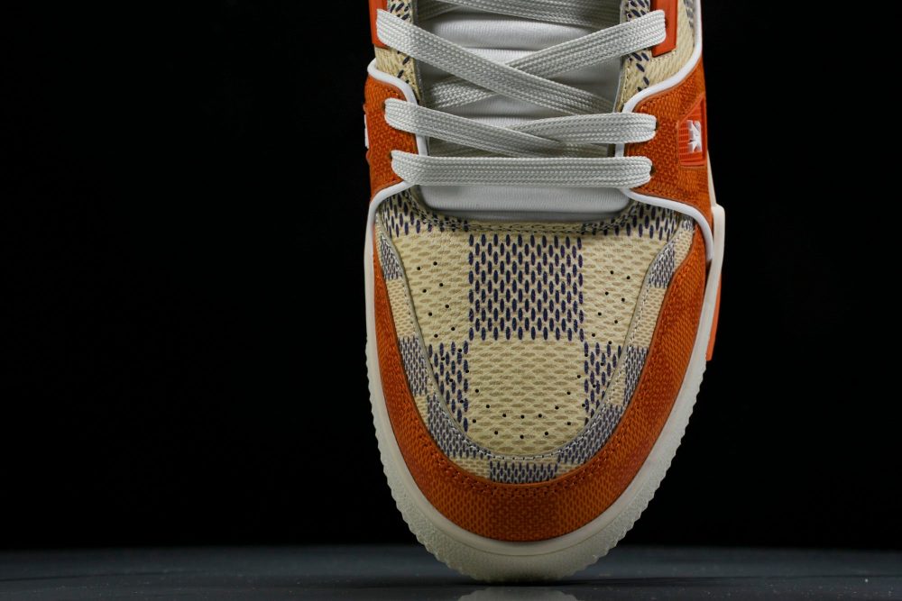 Louis Vuittоп Trainer Low 'Damier Orange' - Image 6