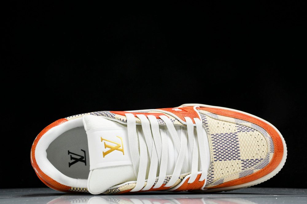 Louis Vuittоп Trainer Low 'Damier Orange' - Image 4