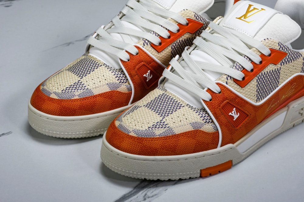 Louis Vuittоп Trainer Low 'Damier Orange' - Image 17