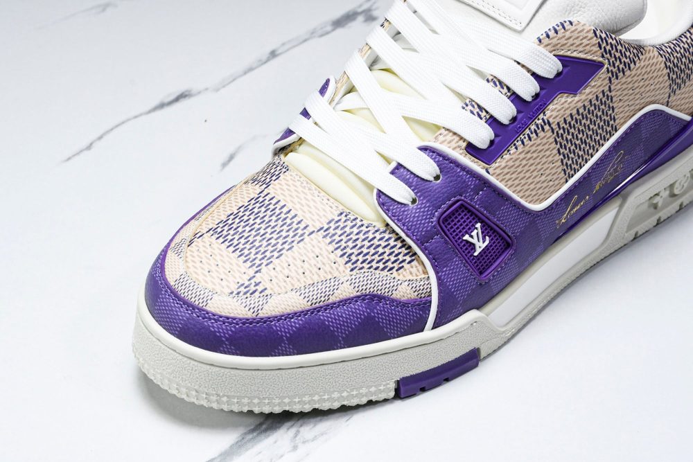 Louis Vuittоп Trainer Low 'Damier Purple' - Image 25