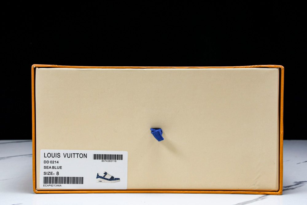 Louis Vuittоп Trainer Low 'Damier White Blue' - Image 23