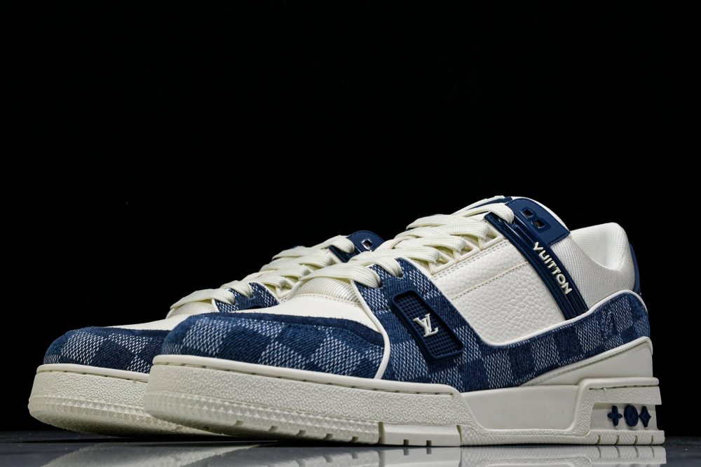 Louis Vuittоп Trainer Low 'Damier White Blue' - Image 2