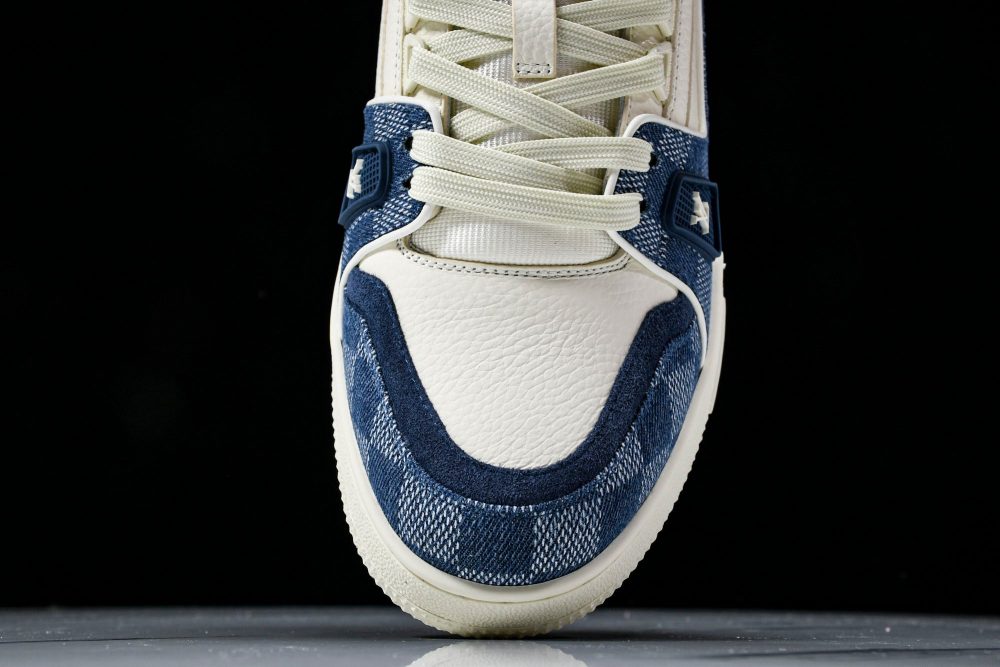 Louis Vuittоп Trainer Low 'Damier White Blue' - Image 6