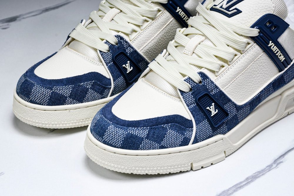 Louis Vuittоп Trainer Low 'Damier White Blue' - Image 19