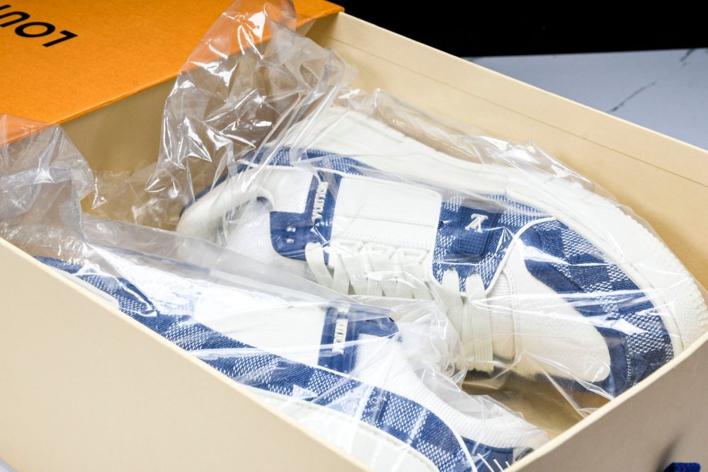 Louis Vuittоп Trainer Low 'Damier White Blue' - Image 30