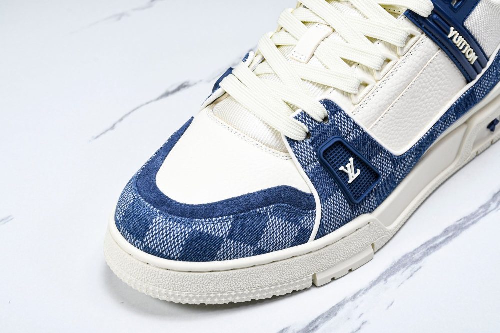 Louis Vuittоп Trainer Low 'Damier White Blue' - Image 31