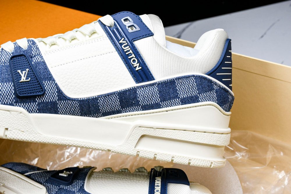 Louis Vuittоп Trainer Low 'Damier White Blue' - Image 17