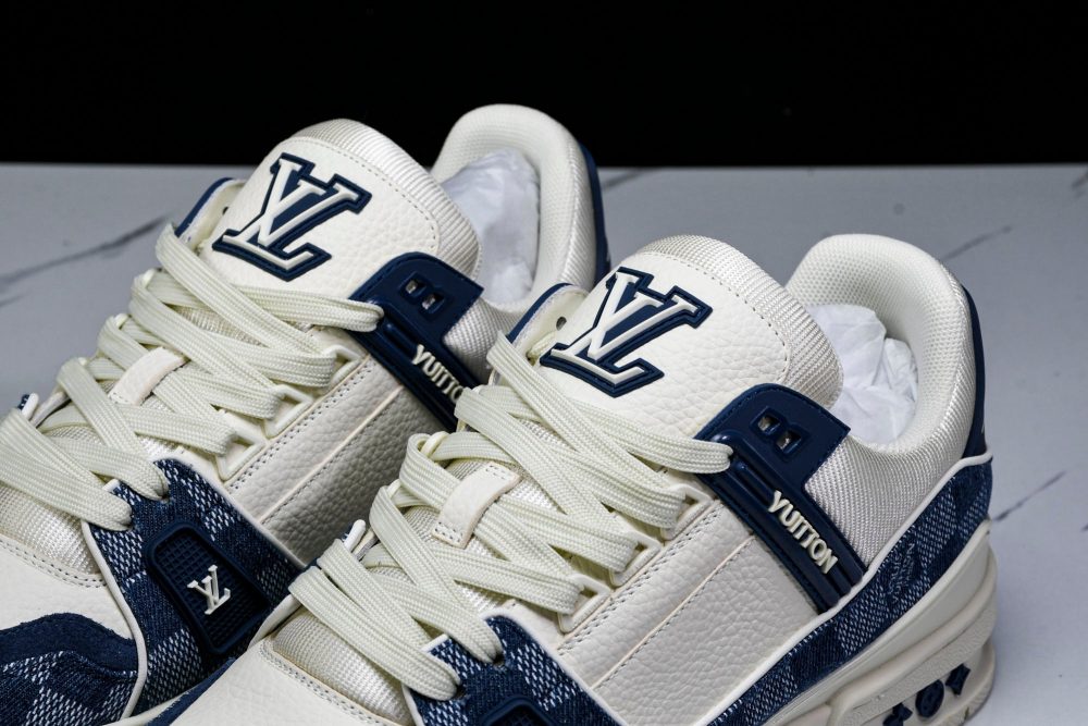 Louis Vuittоп Trainer Low 'Damier White Blue' - Image 18