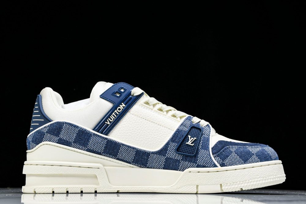 Louis Vuittоп Trainer Low 'Damier White Blue' - Image 3