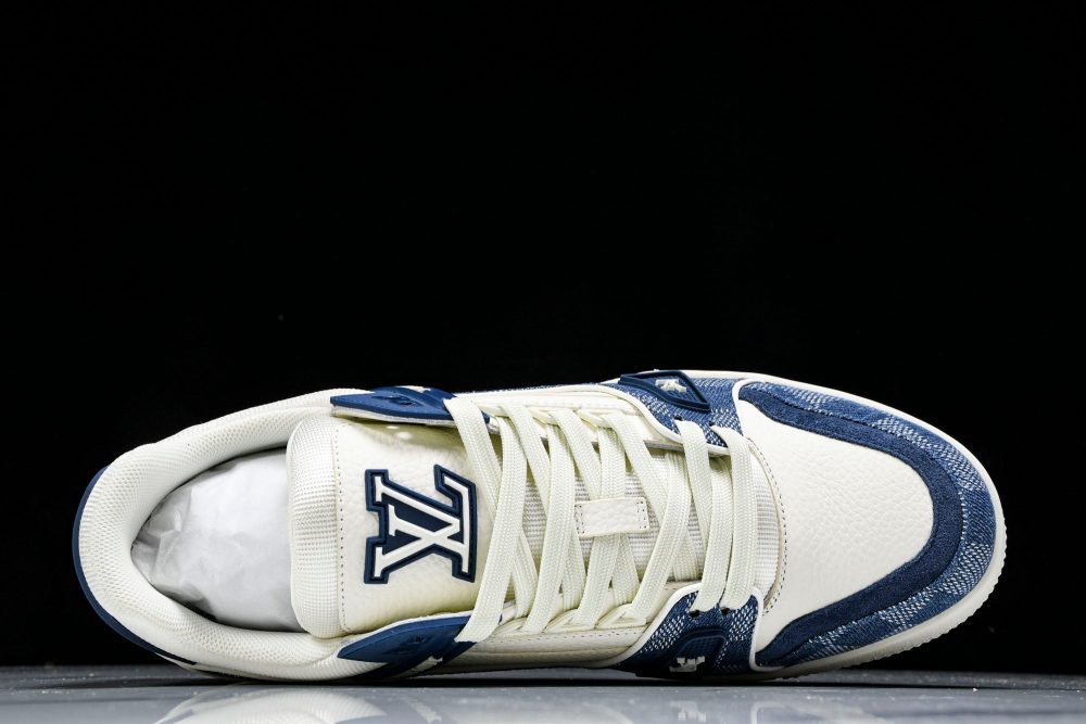 Louis Vuittоп Trainer Low 'Damier White Blue' - Image 4