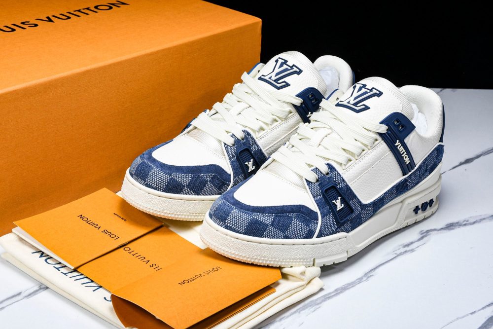 Louis Vuittоп Trainer Low 'Damier White Blue' - Image 35