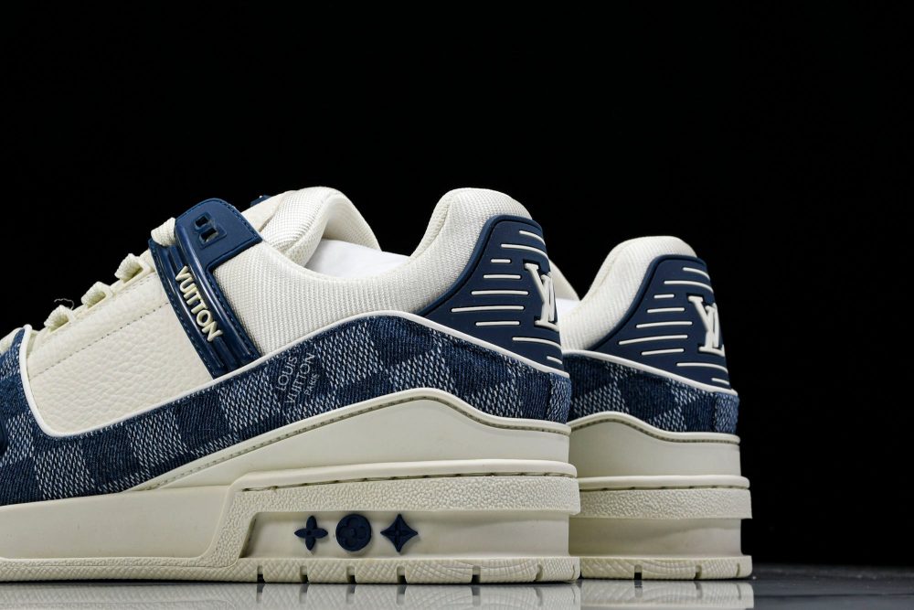 Louis Vuittоп Trainer Low 'Damier White Blue' - Image 7