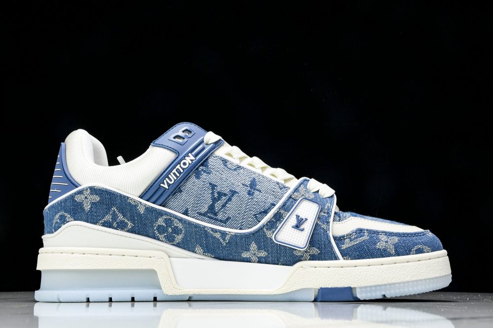 Louis Vuittоп Trainer Low 'Double Denim Monogram Blue' - Image 3