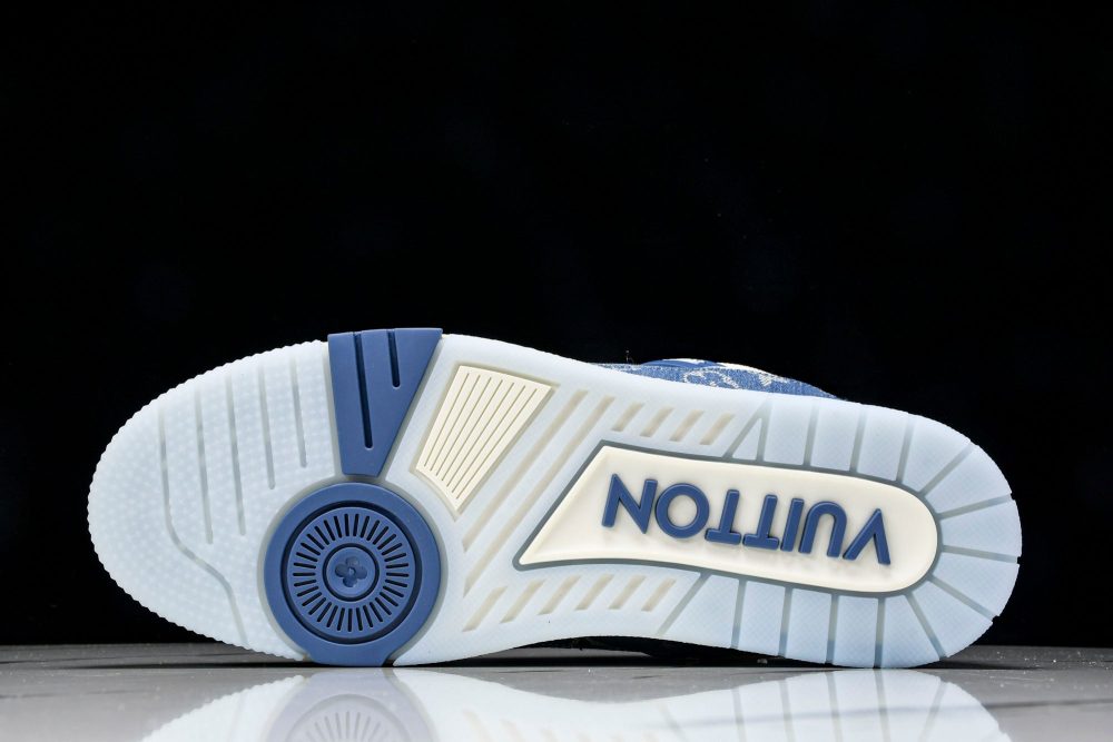 Louis Vuittоп Trainer Low 'Double Denim Monogram Blue' - Image 5