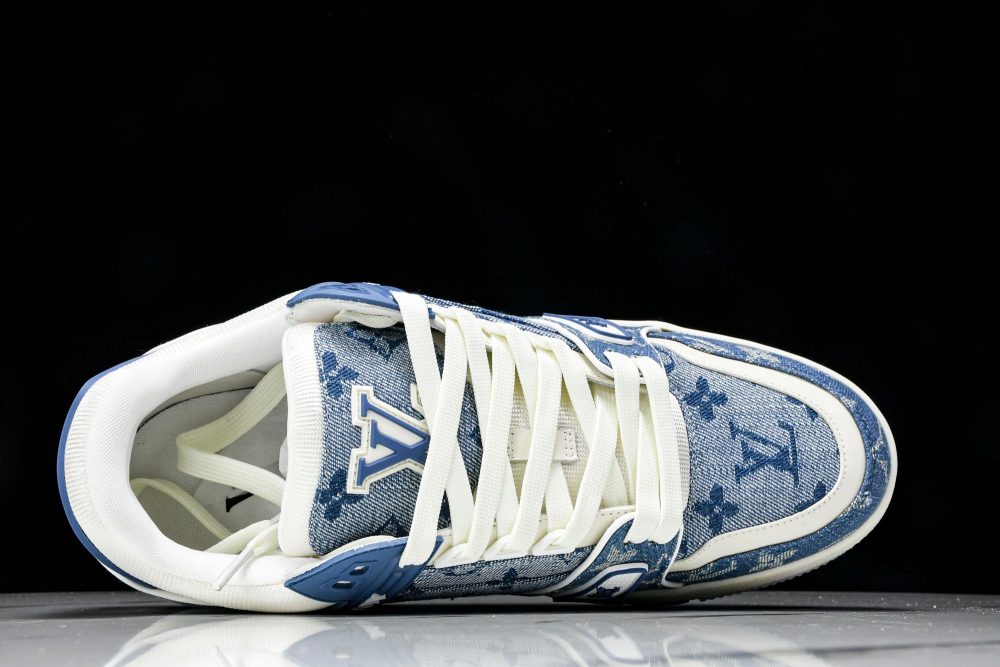Louis Vuittоп Trainer Low 'Double Denim Monogram Blue' - Image 4