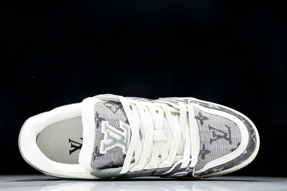 Louis Vuittоп Trainer Low 'Double Denim Monogram Grey' - Image 7
