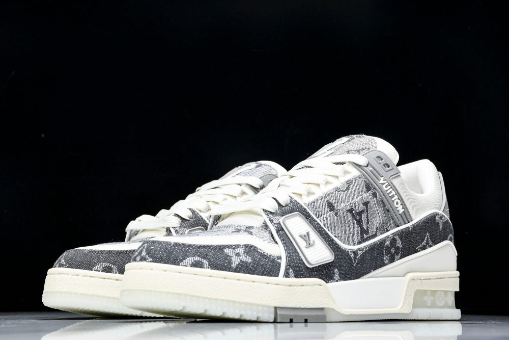 Louis Vuittоп Trainer Low 'Double Denim Monogram Grey' - Image 2